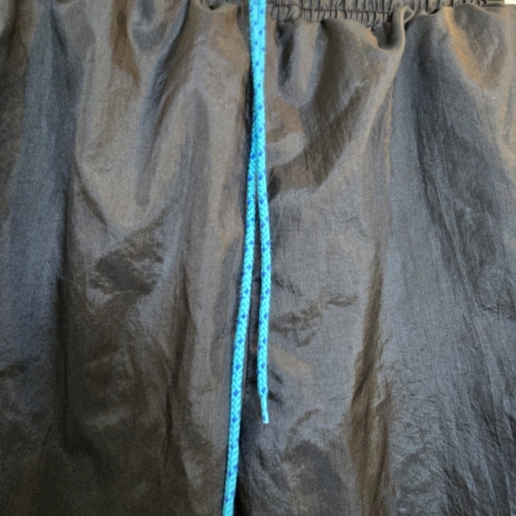 Turnpoint 90s Pants Large Nylon Joggers Black Swishy Track - Picture 5 of 14
